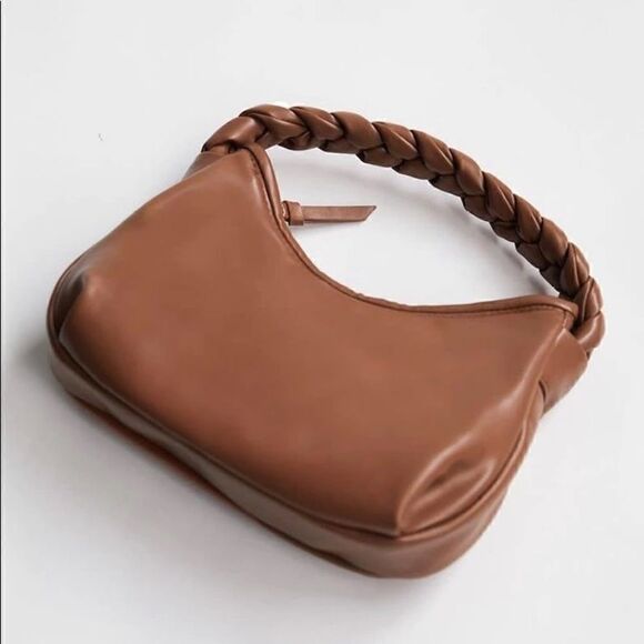 NWOT Billini Jovie Small Handbag with braided handle & removable crossbody strap - Picture 3 of 7